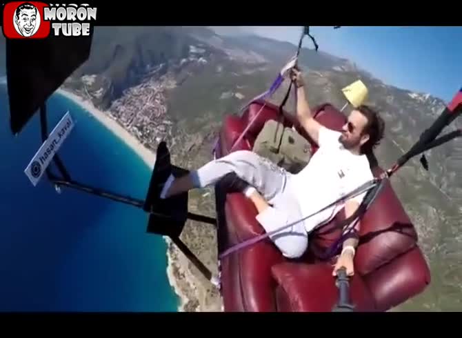 Video :We slept while he paraglided!
